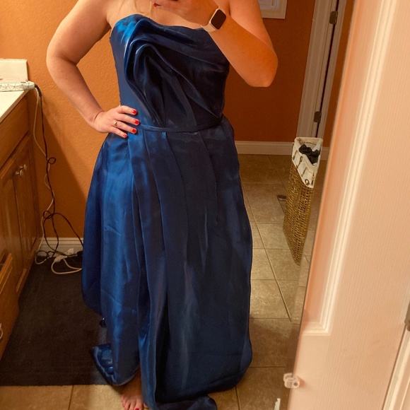 Ocean blue/teal Terani Couture gown - Picture 5 of 6